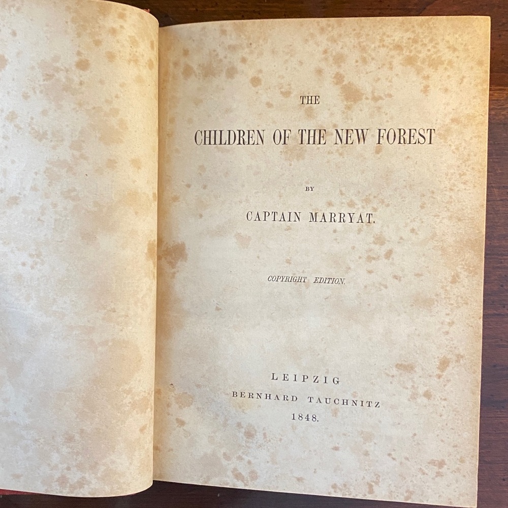1848 Children of the New Forest by Captain Marryat • Small Red Hardback - Picture 7 of 13